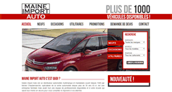Desktop Screenshot of maine-import-auto.com
