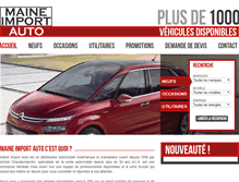 Tablet Screenshot of maine-import-auto.com